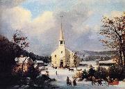 George Henry Durrie, Going to Church